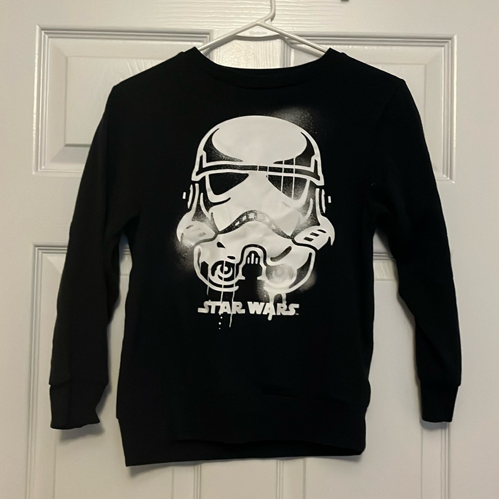 Black, Star Wars stormtrooper sweatshirt. Medium.
